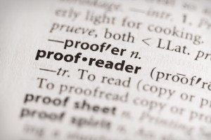 proof reader text