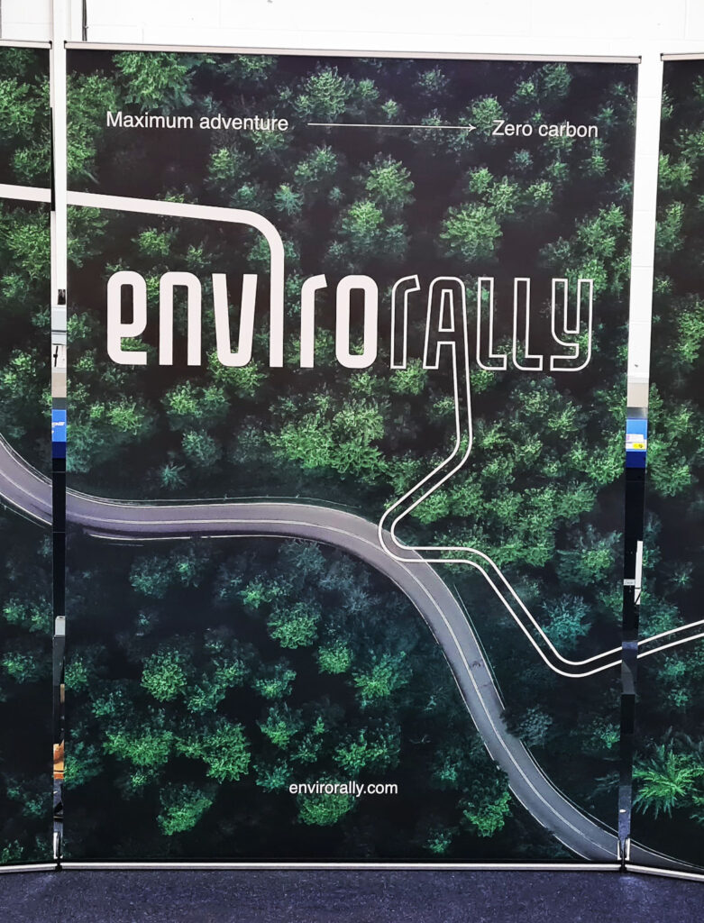 Pull up roller banner created for Enviro Rally