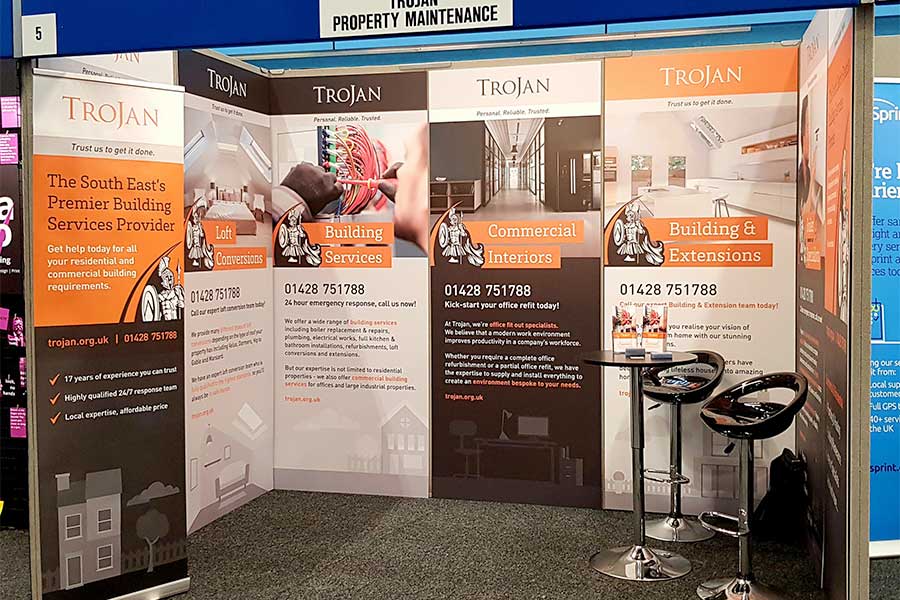 Fomex business signage created for Trojan Property Maintenance by Bluedot Display